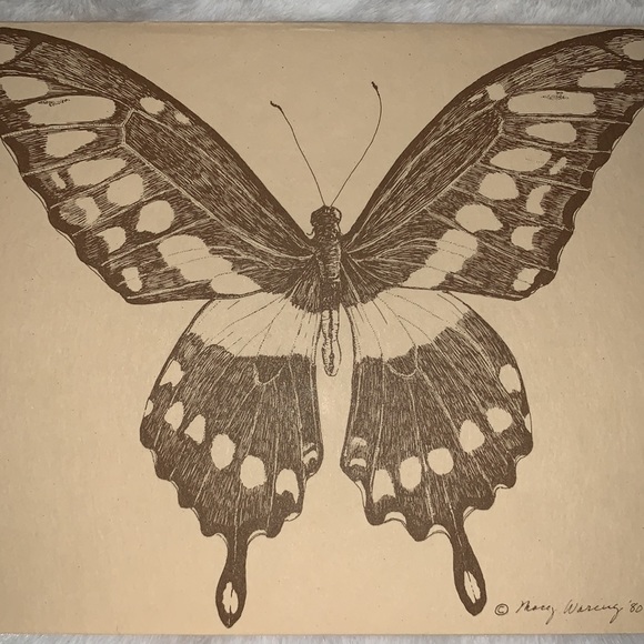 Vintage Butterfly Note Cards (Blank) Set of 25 with envelopes. - Picture 1 of 4